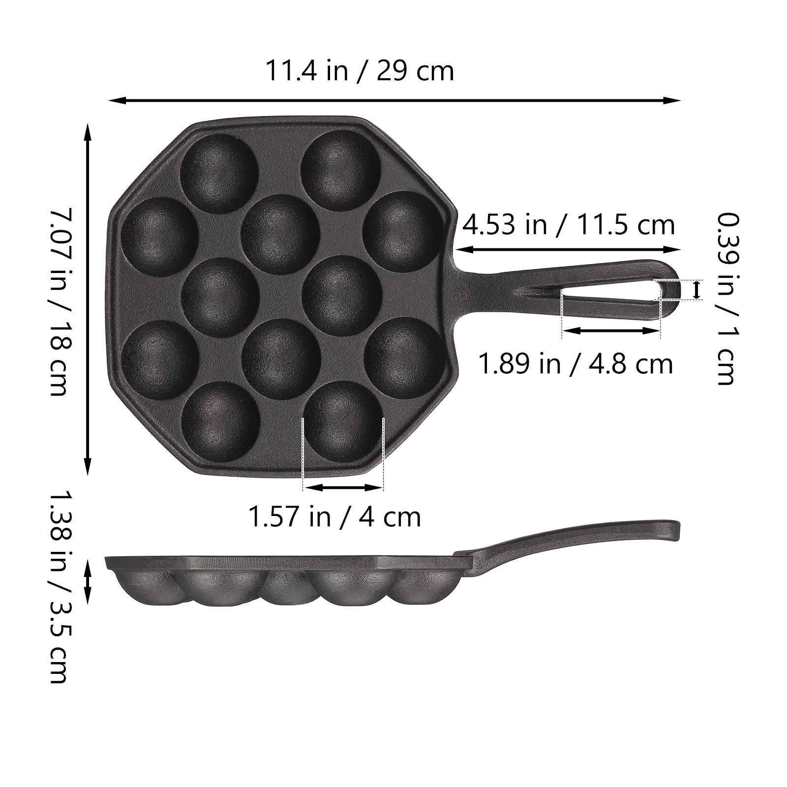 Takoyaki Pan Cast Iron 12 Mold - Takoyaki Grill Plate recension och pris