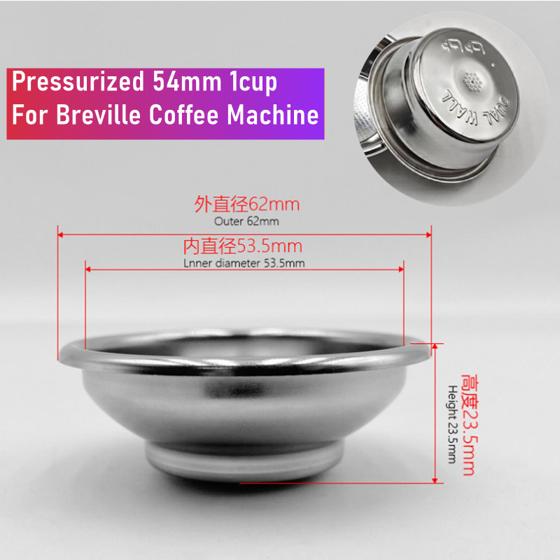 54mm Dual-Layer Pressurized Fi - Breville Espresso Bes870 recension och pris